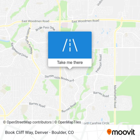 Book Cliff Way map