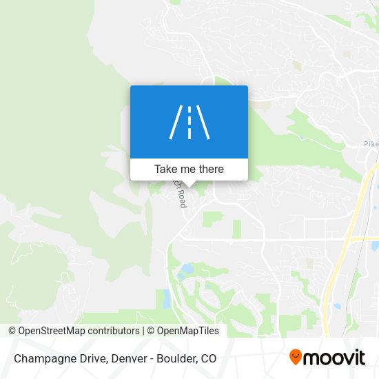 Champagne Drive map