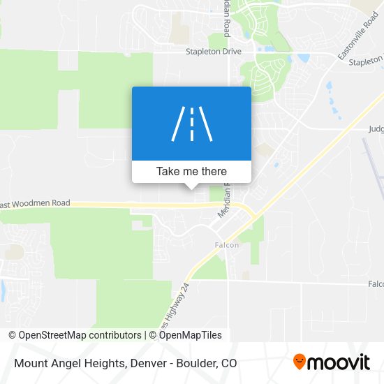 Mount Angel Heights map