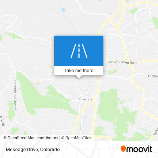 Mesedge Drive map