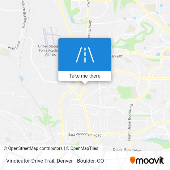 Mapa de Vindicator Drive Trail