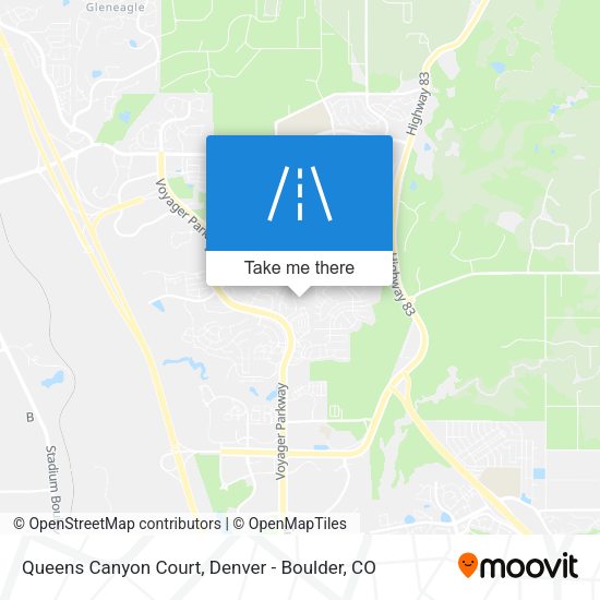 Queens Canyon Court map