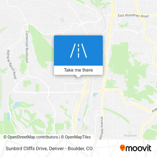 Sunbird Cliffs Drive map