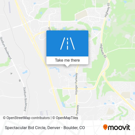 Mapa de Spectacular Bid Circle