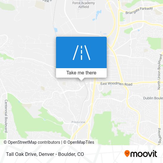 Tall Oak Drive map