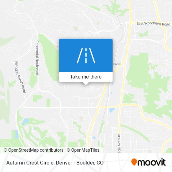 Autumn Crest Circle map