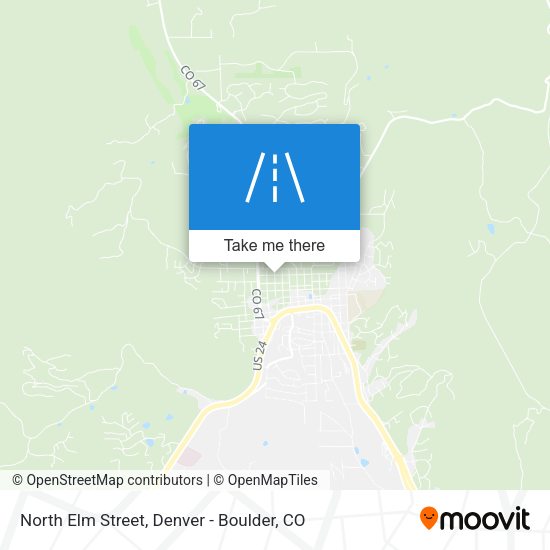 North Elm Street map