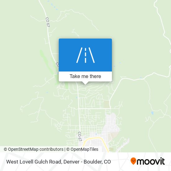 Mapa de West Lovell Gulch Road