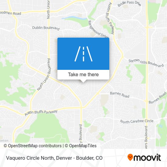 Vaquero Circle North map