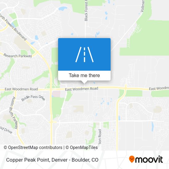 Copper Peak Point map