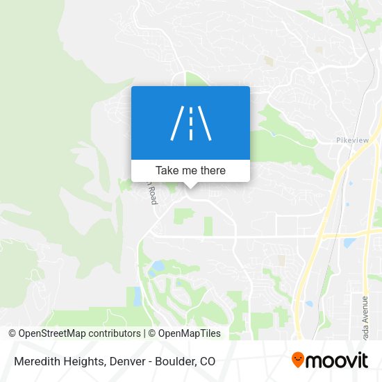 Mapa de Meredith Heights
