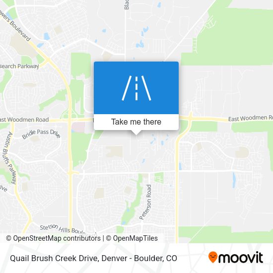 Quail Brush Creek Drive map