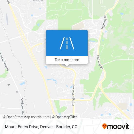 Mount Estes Drive map