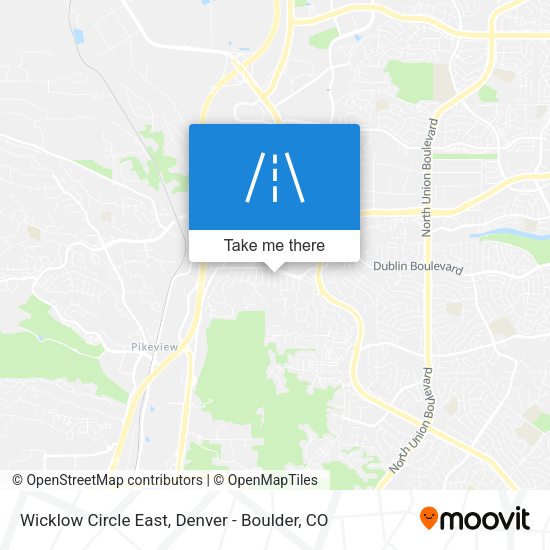 Mapa de Wicklow Circle East