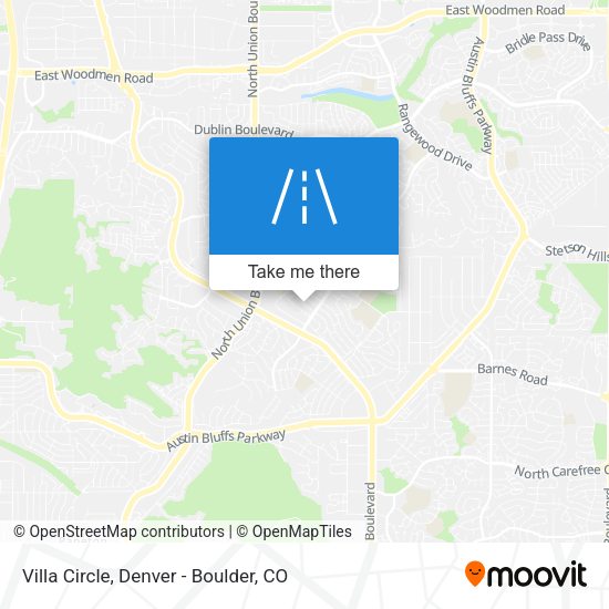 Villa Circle map
