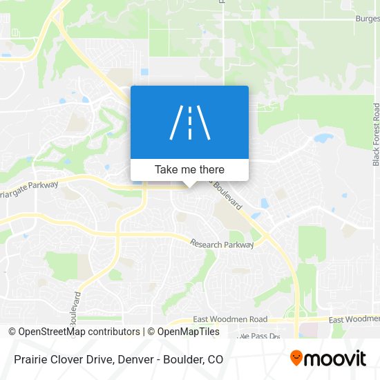 Prairie Clover Drive map