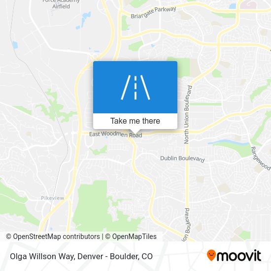 Olga Willson Way map