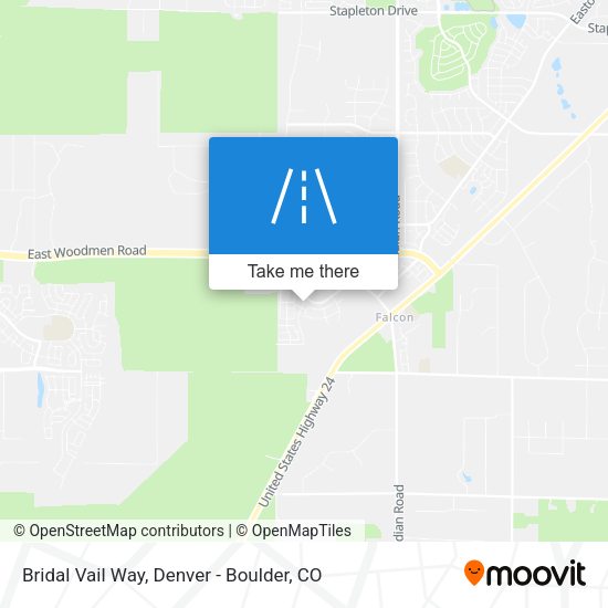Bridal Vail Way map