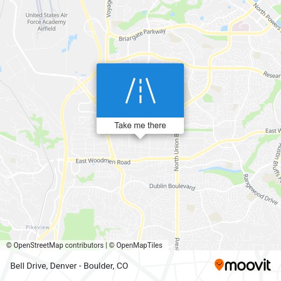 Mapa de Bell Drive