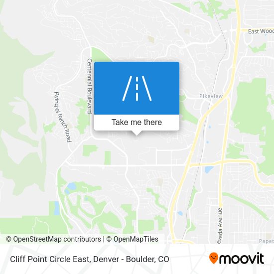 Cliff Point Circle East map