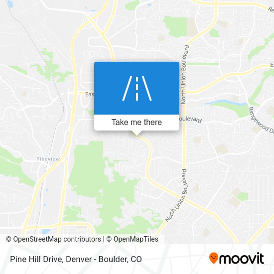 Pine Hill Drive map
