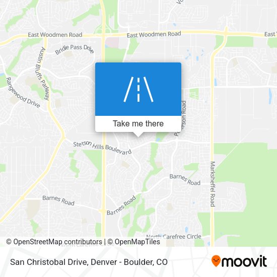 Mapa de San Christobal Drive