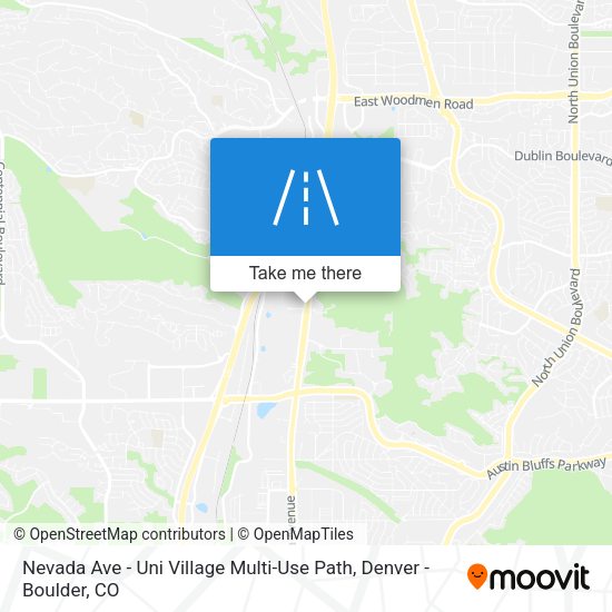Nevada Ave - Uni Village Multi-Use Path map