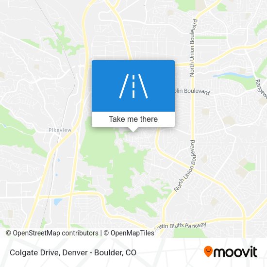 Colgate Drive map