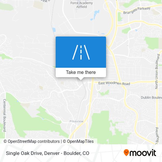 Single Oak Drive map