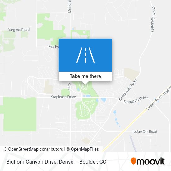 Bighorn Canyon Drive map