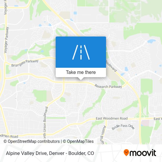 Alpine Valley Drive map
