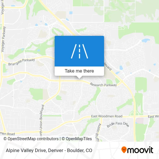 Alpine Valley Drive map
