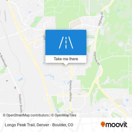 Mapa de Longs Peak Trail
