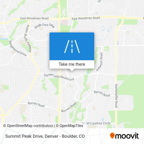 Summit Peak Drive map