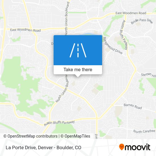 La Porte Drive map