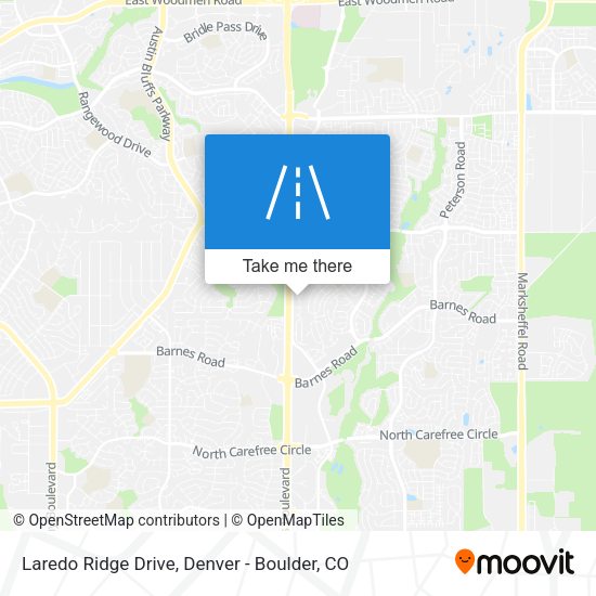 Mapa de Laredo Ridge Drive
