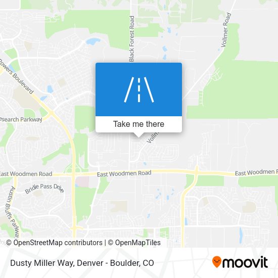 Mapa de Dusty Miller Way