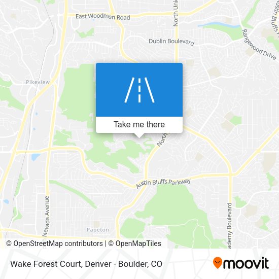 Wake Forest Court map