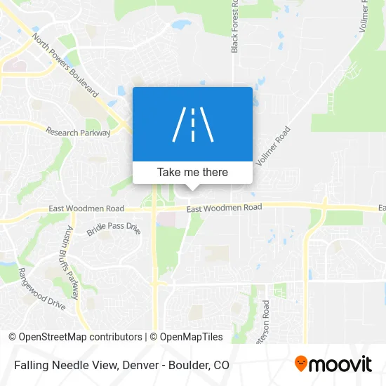 Falling Needle View map