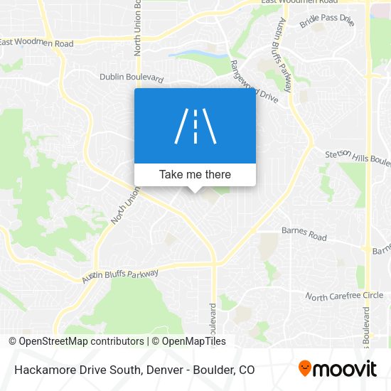 Hackamore Drive South map