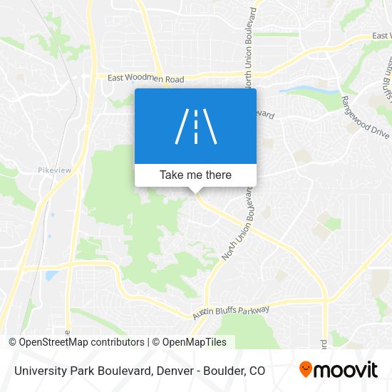 Mapa de University Park Boulevard