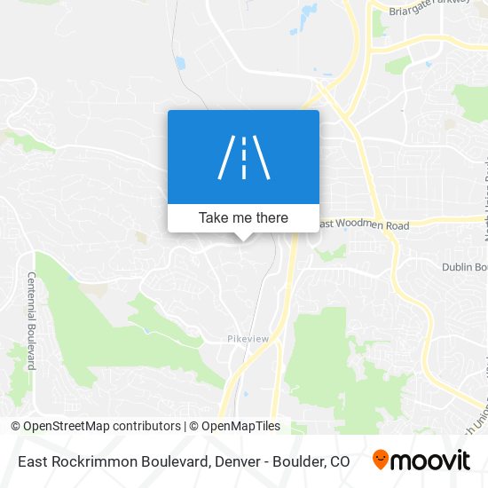 East Rockrimmon Boulevard map