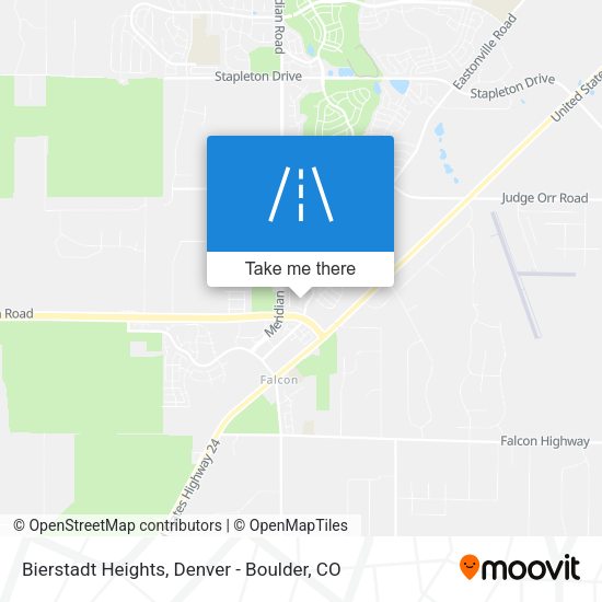 Bierstadt Heights map