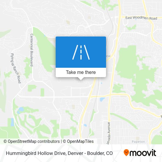 Hummingbird Hollow Drive map