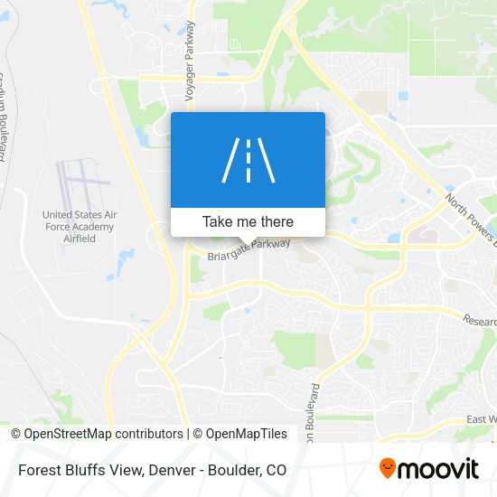 Forest Bluffs View map