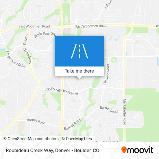 Roubideau Creek Way map
