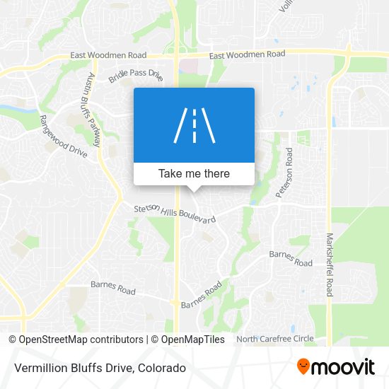 Vermillion Bluffs Drive map