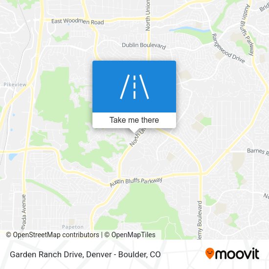 Garden Ranch Drive map