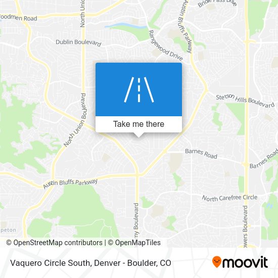 Vaquero Circle South map