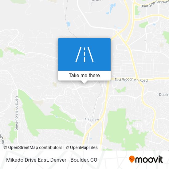 Mikado Drive East map